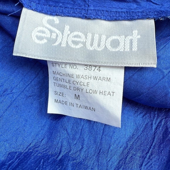 Vintage EStewart Blue Crinkle Drape Art Teacher Lagenlook Statement Kimono - Picture 5 of 8